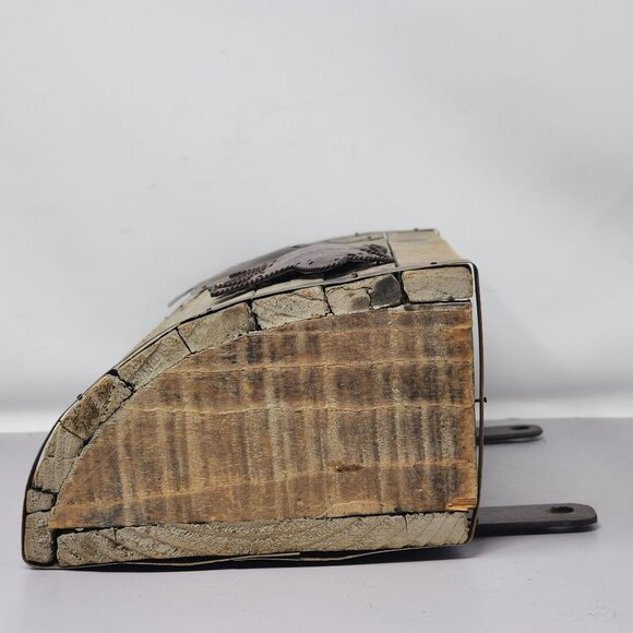 Rustic Wood Wall-Mount Mailbox With Bear & Pine‎ Tree Accents - Picture 5 of 11